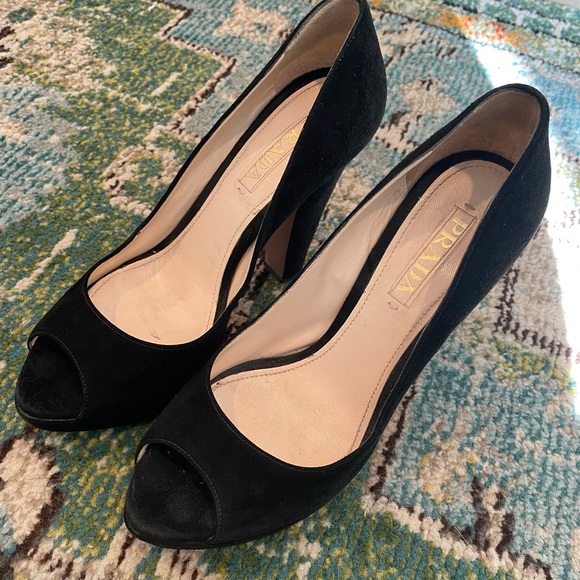 WORN ONCE Prada Suede Pumps - Picture 7 of 7